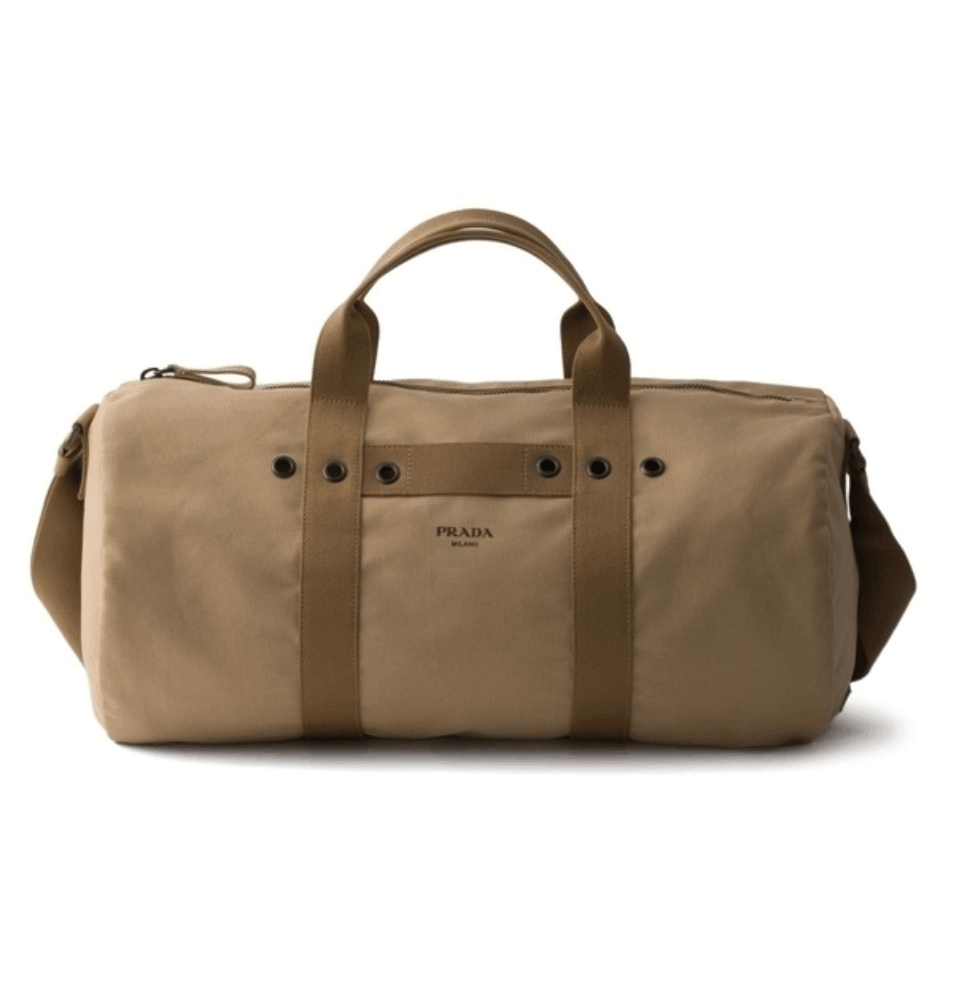 Desert Beige Canvas Duffel Bag