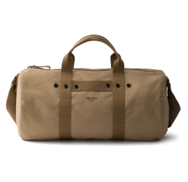 Desert Beige Canvas Duffel Bag