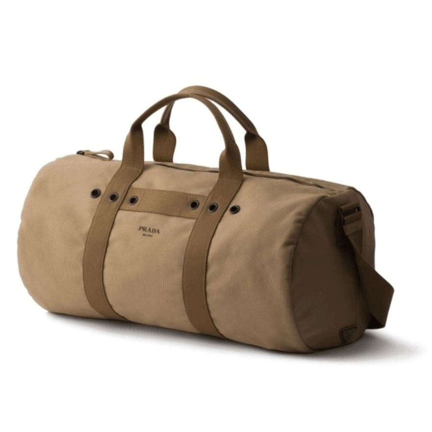 Desert Beige Canvas Duffel Bag