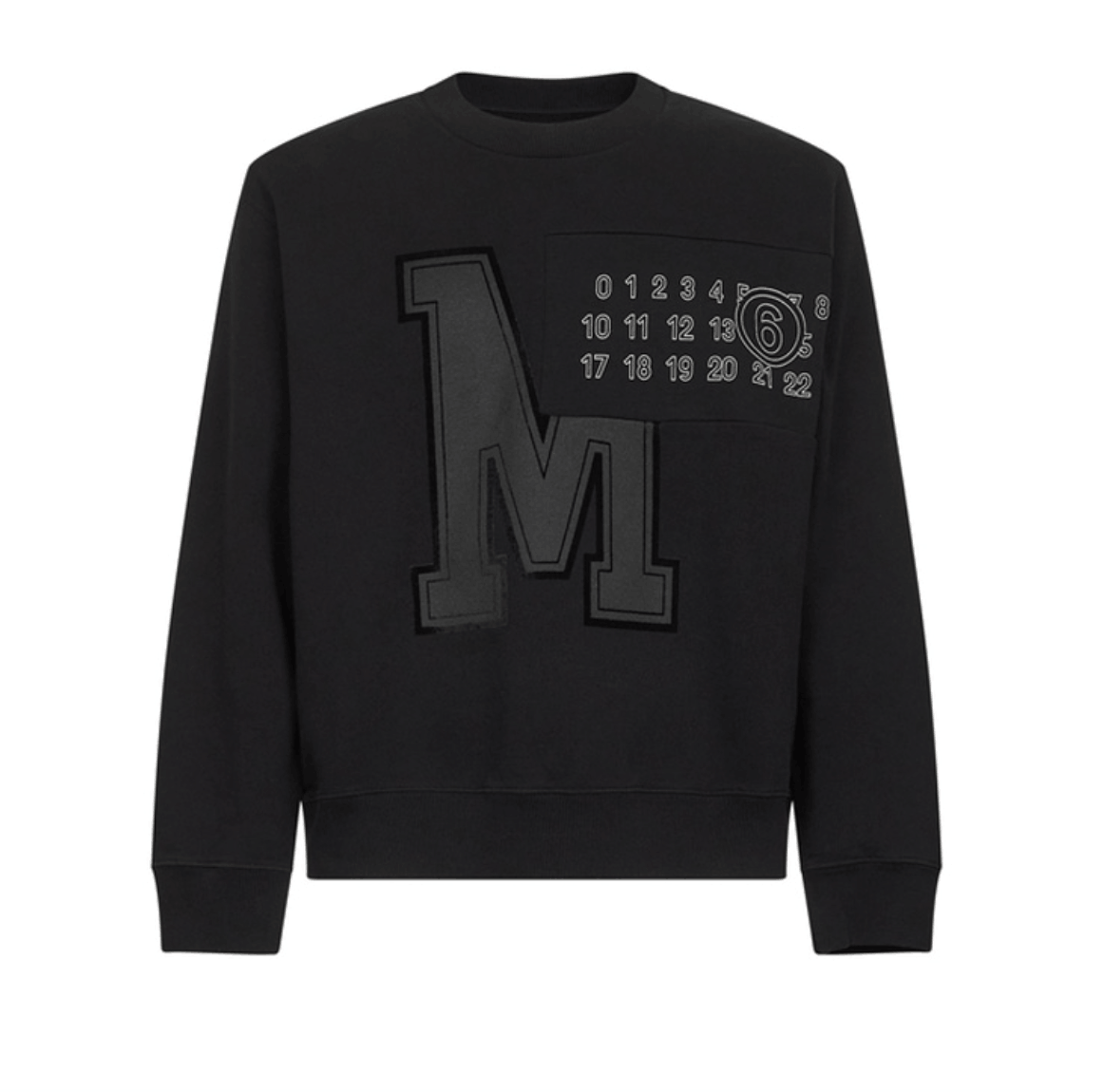 Mm6 Maison Margiela Logo crewneck cotton sweatshirt