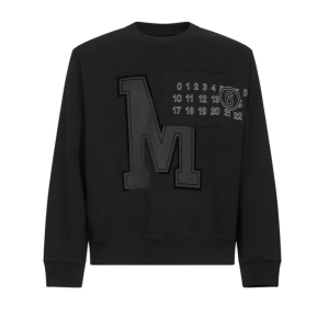 Mm6 Maison Margiela Logo crewneck cotton sweatshirt