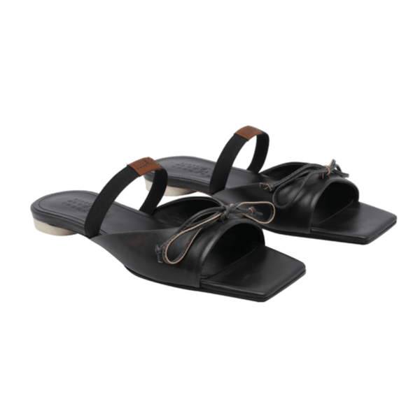 MM6 Maison Margiela Slingback Sandals with Bow Detail