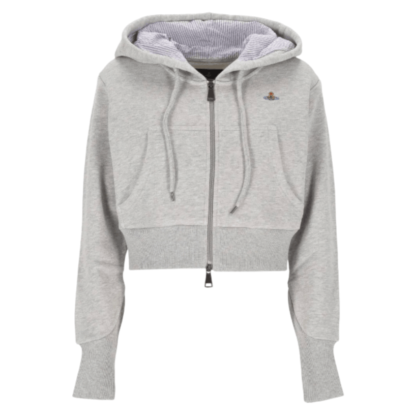 Vivienne Westwood Hooded Striped Knitwear Grey