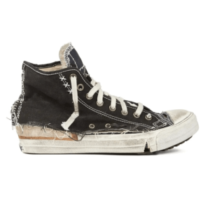 (W) Maison Margiela Distressed Lace-Up Sneakers