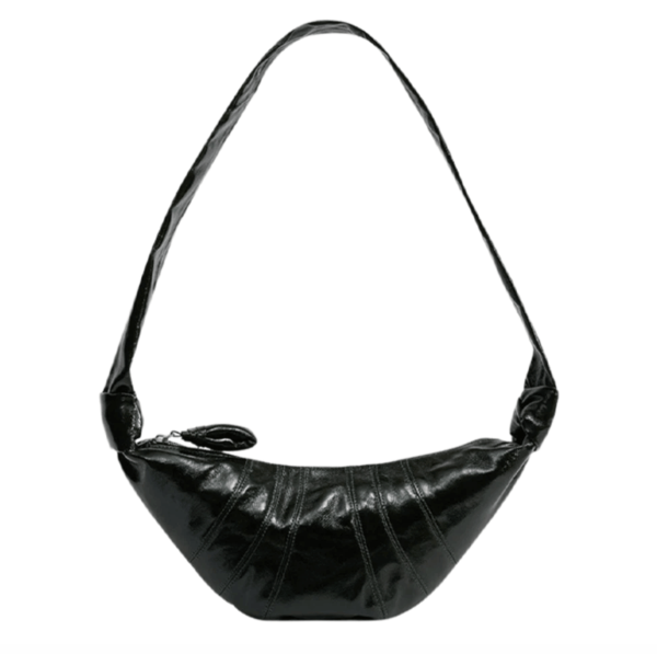Lemaire Coated Cotton Small Croissant Bag Forest