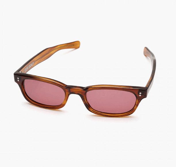 Our Legacy Rider Sunglasses - Tobacco Stream 