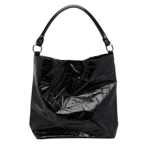 MM6 Maison Margiela Black Leather Shoulder Bag 