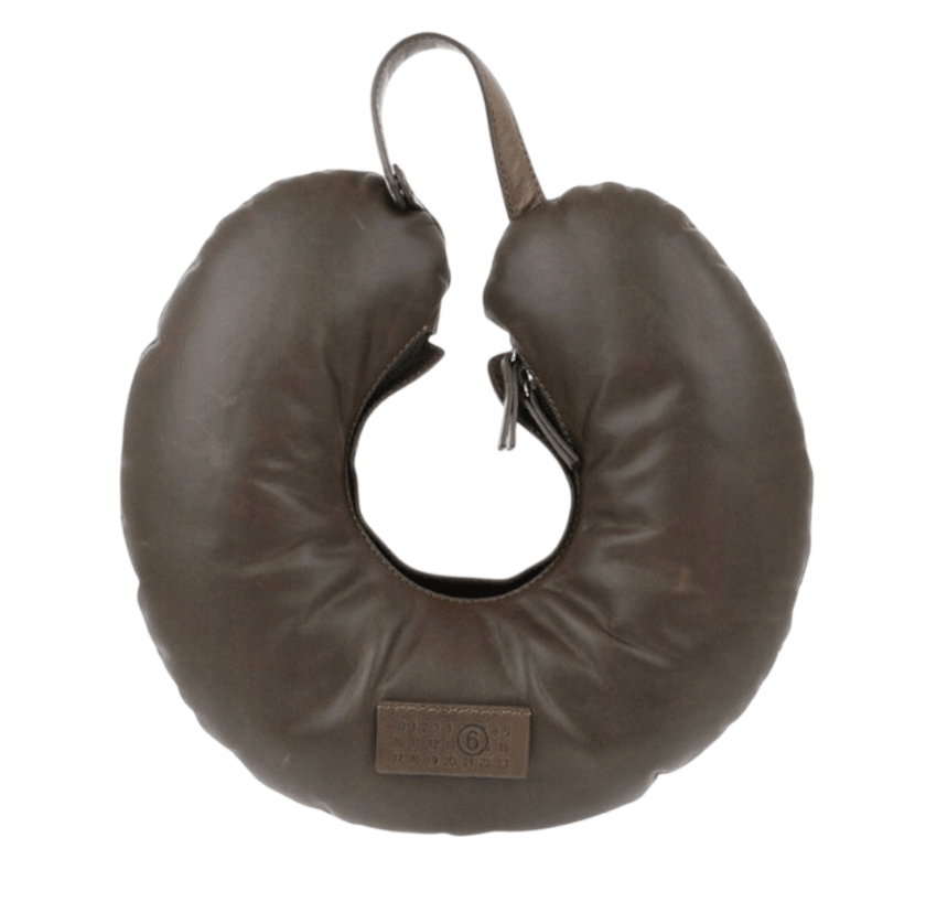 MM6 Maison Margiela Travel Pillow Bag in Brown