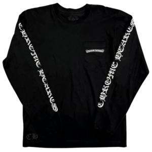 Chrome Hearts Scroll Logo LS T-Shirt Black