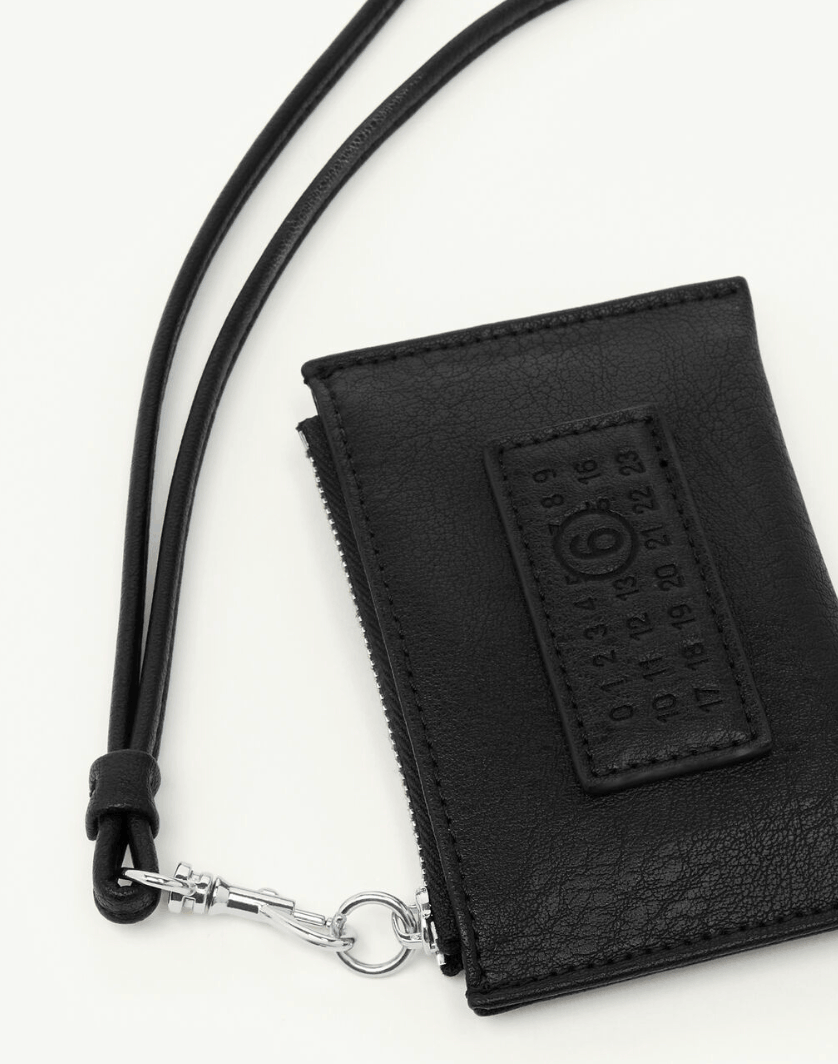 Numeric lanyard cardholder