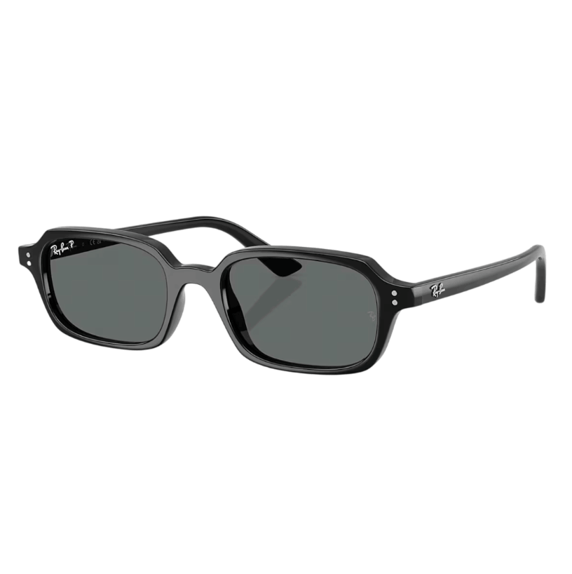 Ray-Ban Zuri Bio-Based Polished Black Frame Dark Grey Polar Lenses Low Bridge Fit