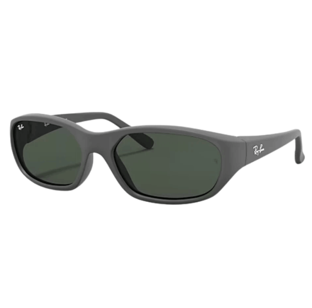 Ray-Ban DADDY-O Matte Rubber Black Frame Green Lense