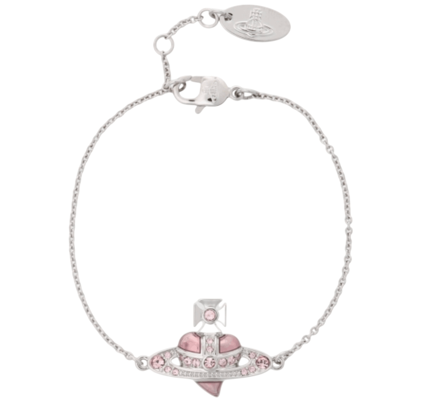 NEW DIAMANTE HEART BRACELET 