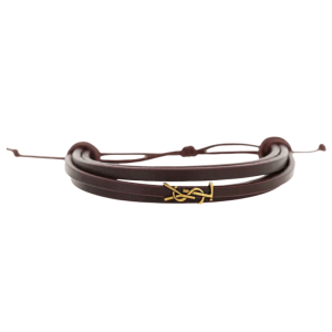 Cassandra Logo Decorated Leather Bracelet820441AAF946195