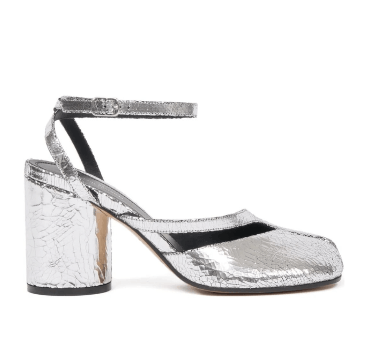 Maison Margiela Tabi Sandal Pump Silver