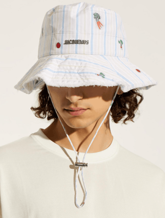 Jacquemus Le Bob Artichaut Frayed Brim Bucket Hat