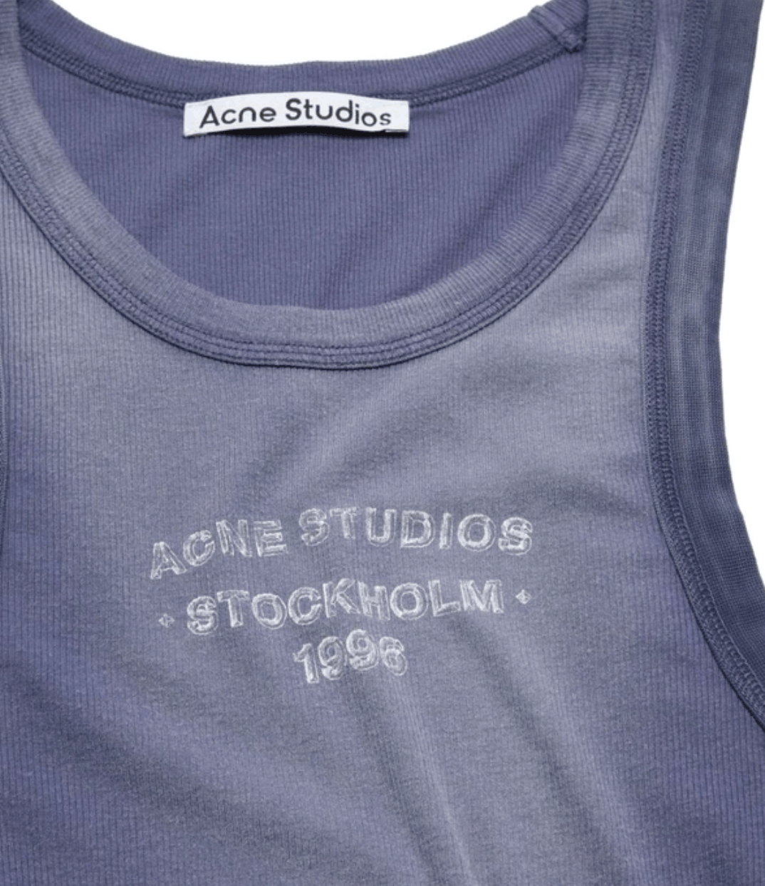Sprayed logo tank top - Navy
