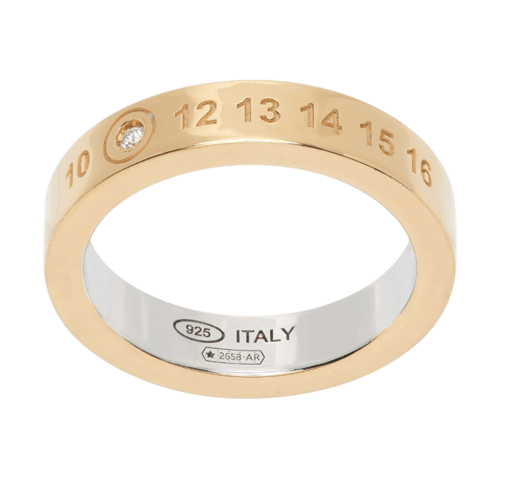 Maison Margiela Numerical Diamond Ring Gold