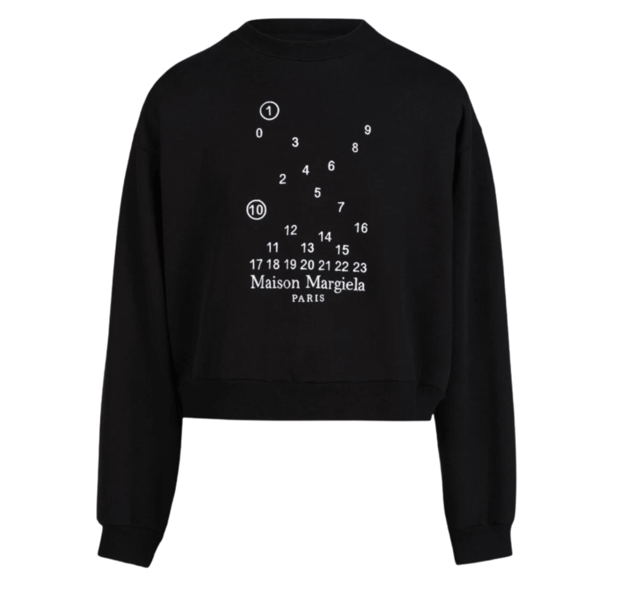 (W) Maison Margiela Scattered Logo Sweatshirt Black