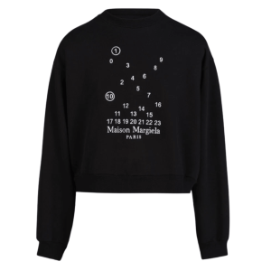 (W) Maison Margiela Scattered Logo Sweatshirt Black