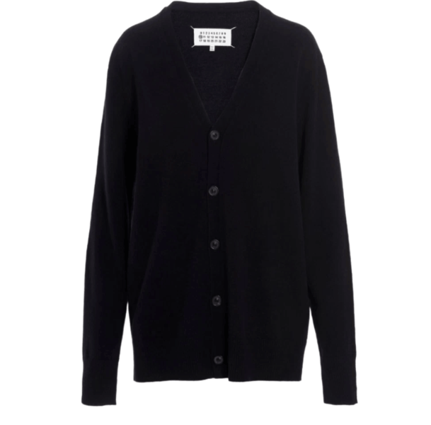 Maison Margiela V-Neck Cardigan Dark Blue