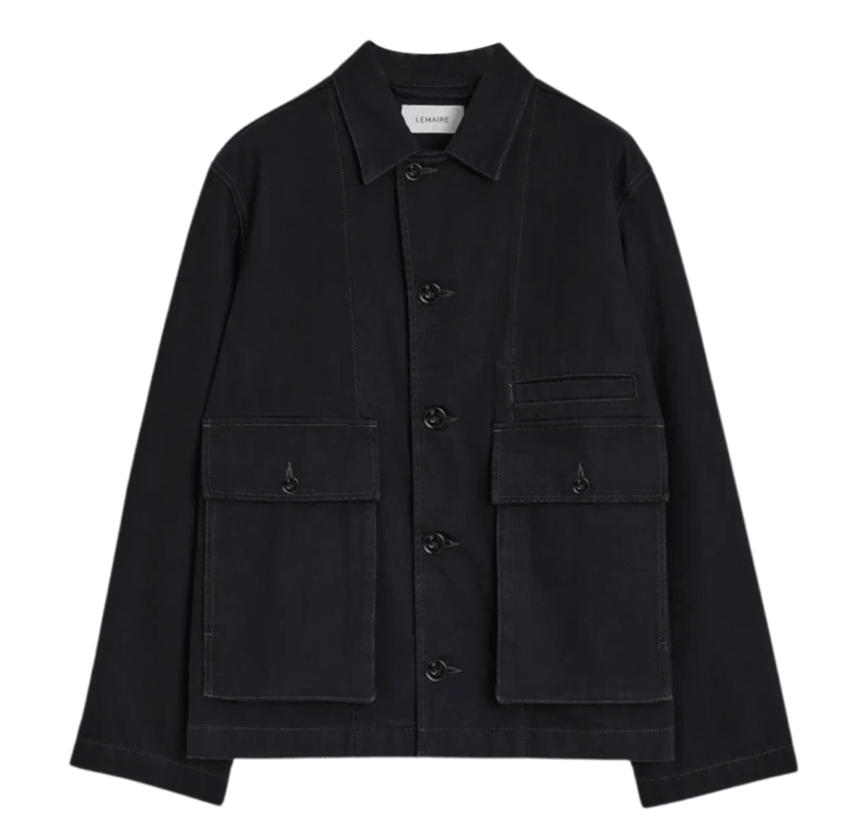 Lemaire Boxy Jacket Heavy Denim Black