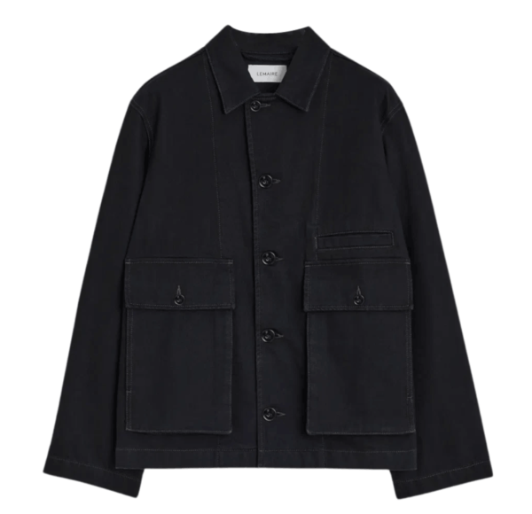 Lemaire Boxy Jacket Heavy Denim Black