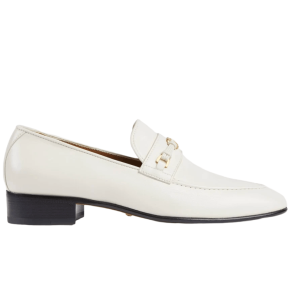 (W) Gucci Horsebit Interlocking G Loafer Off White Leather