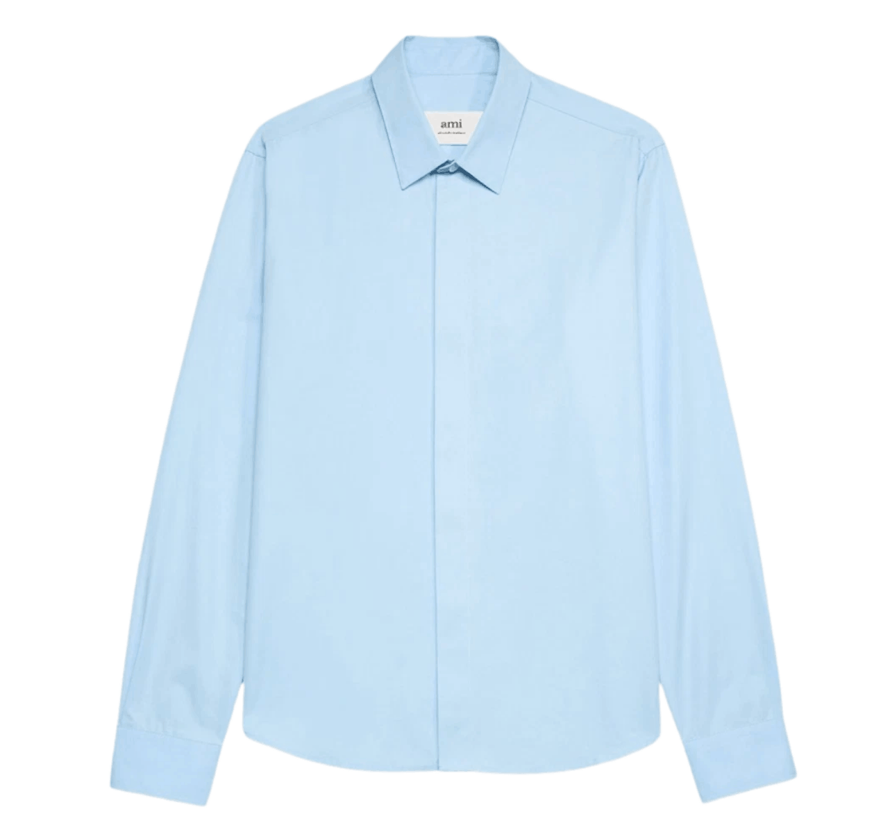 AMI Tonal de Coeur Shirt Feather Blue