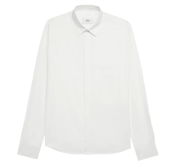 AMI Tonal de Coeur Shirt White