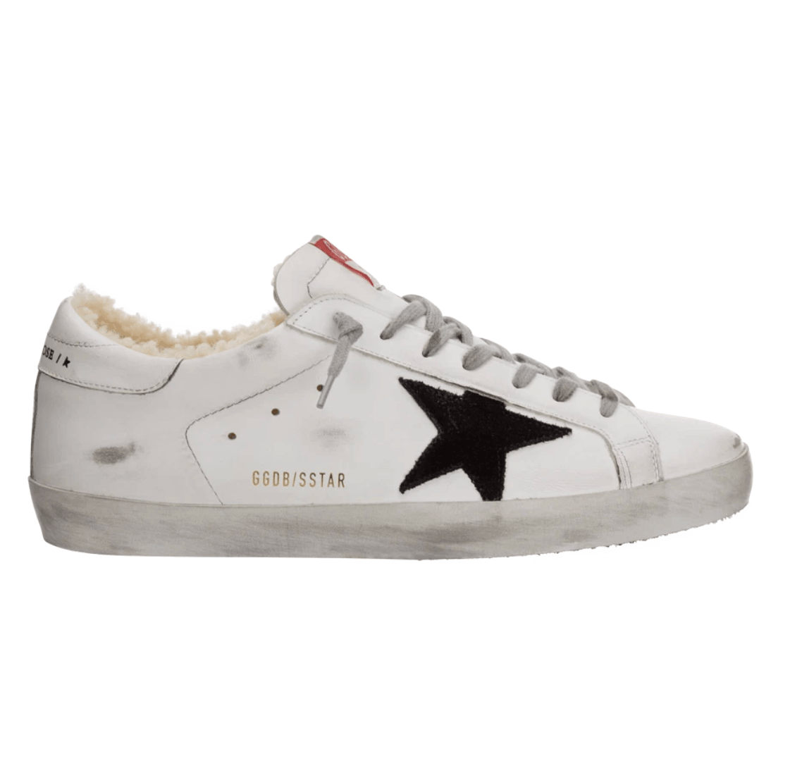 Golden Goose Superstar White Shearling Sneakers