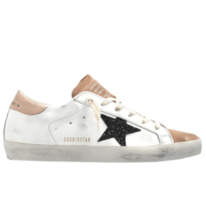 Super Star Glitter Star Pinktab Sneakers - Milk