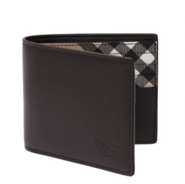 Burberry Leather Bifold Wallet Brown
