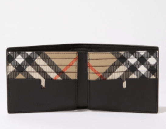 Burberry Leather Bifold Wallet Brown