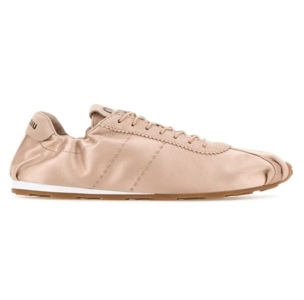 Miu Miu Plume Satin Low Top Sneaker In Multi 