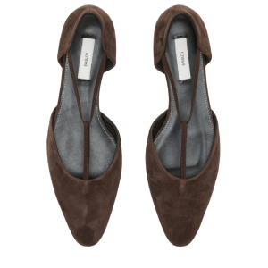 Toteme suede T-strap flat 