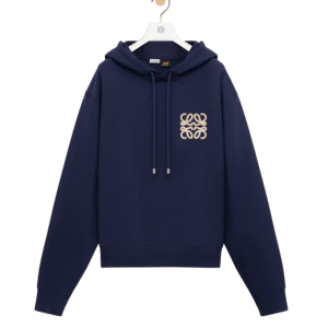 Hoodie in cotton Blue 