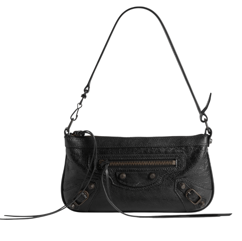 Le City Pouch On Strap in Black