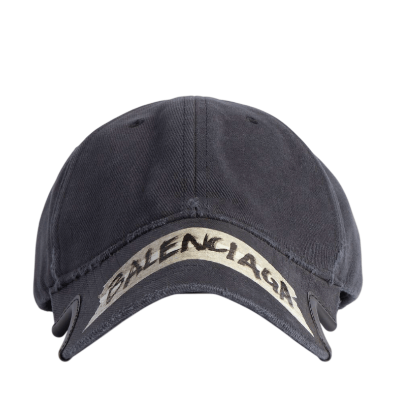 Masking Tape Cap in Faded Black 