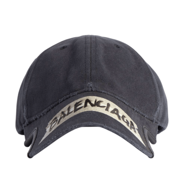 Masking Tape Cap in Faded Black 
