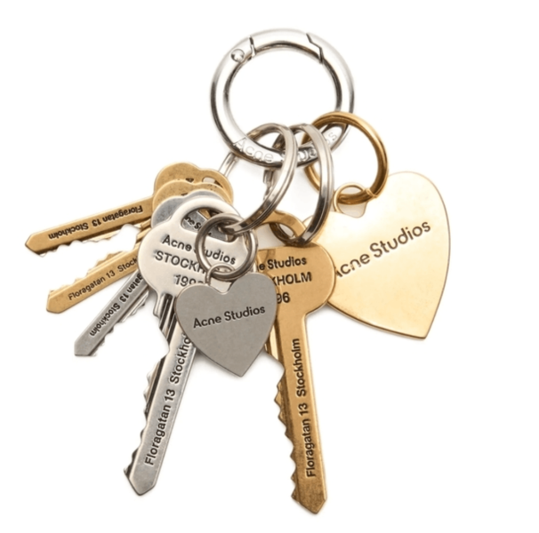 Acne Studios Multi Key Chain Gold/Silver