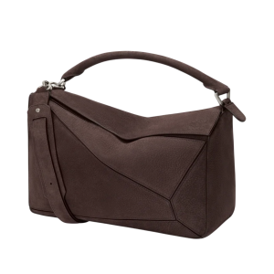Large Puzzle bag in grained nubuck Brown