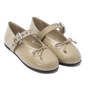 Miu Miu Black Patent Leather Mary Jane Ballet Flats