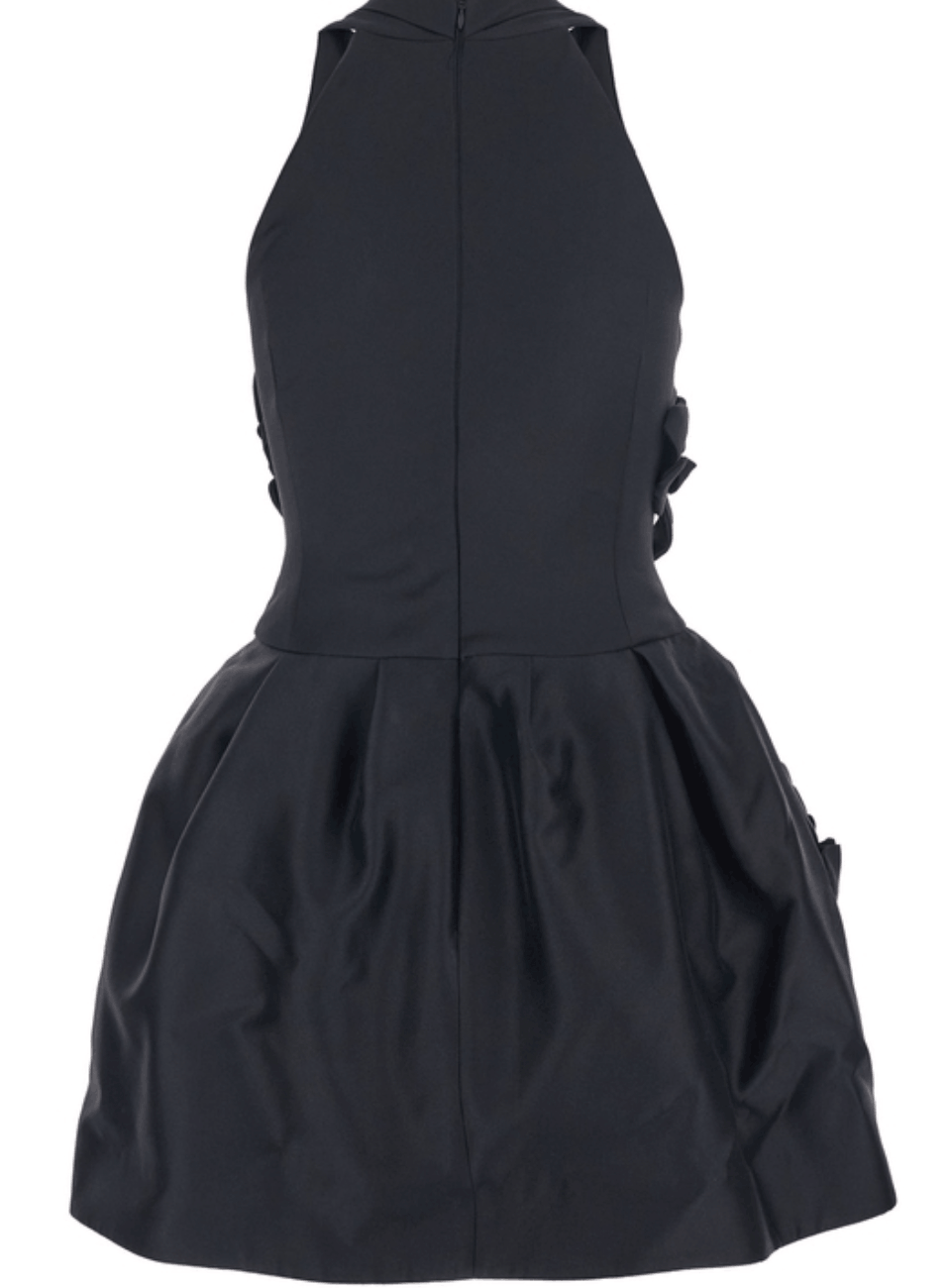 Shushu/tong Black sleeveless pleated dress 