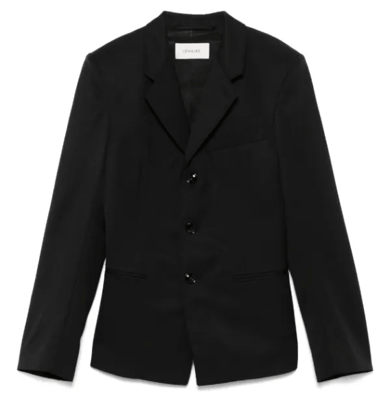 LEMAIRE Tailored single-breasted Blazer Black