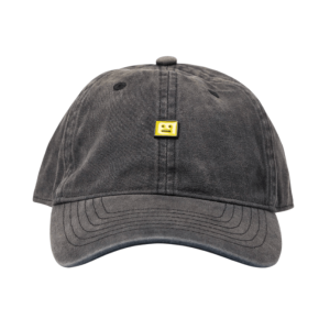 FACE STUD CAP - Washed Black
