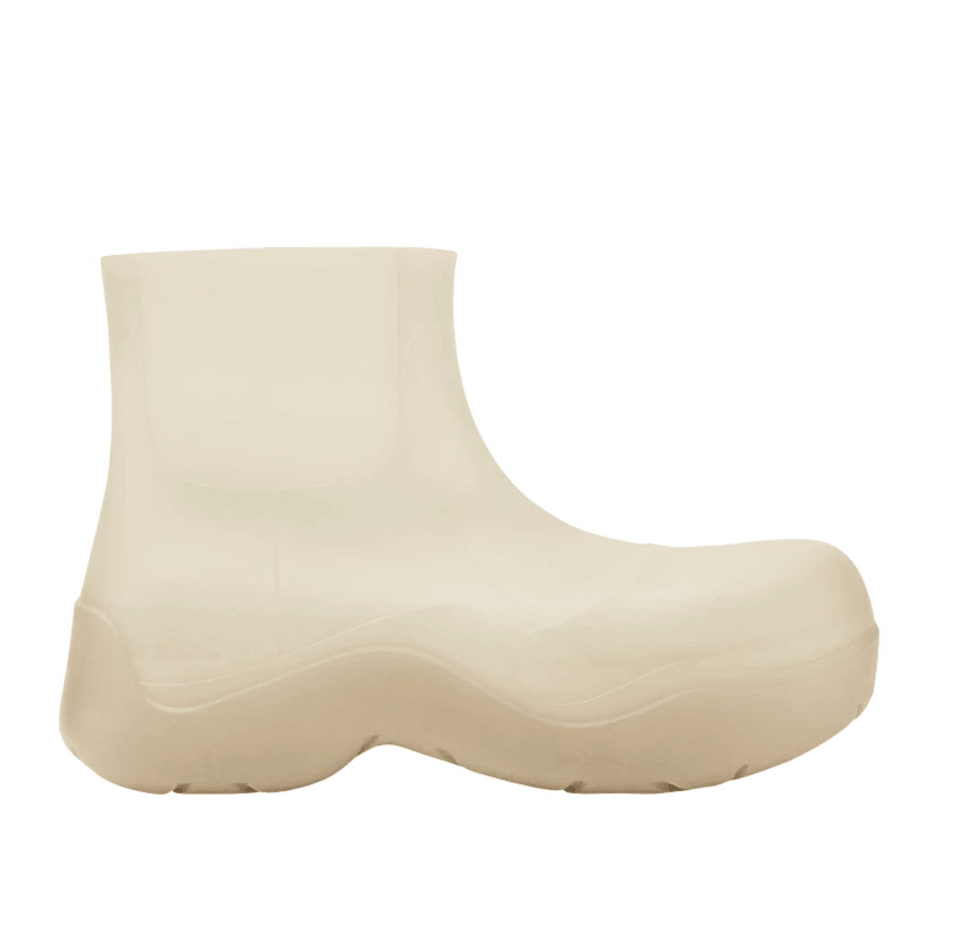 (W) Bottega Veneta Puddle Ankle Boots Sea Salt
