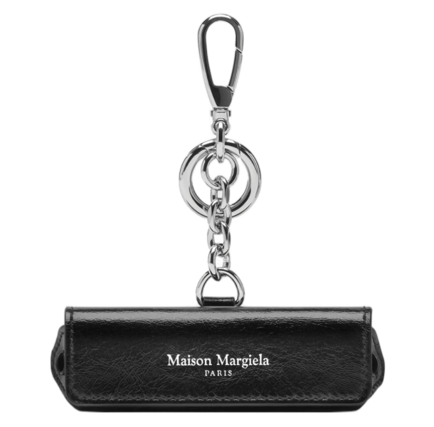Maison Margiela Leather Lipstick Holder Charm Black