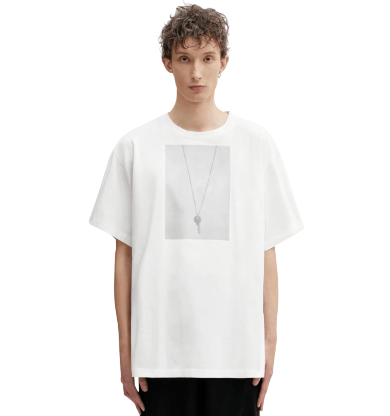 MM6 Maison Margiela cotton t-shirt white color with a print 