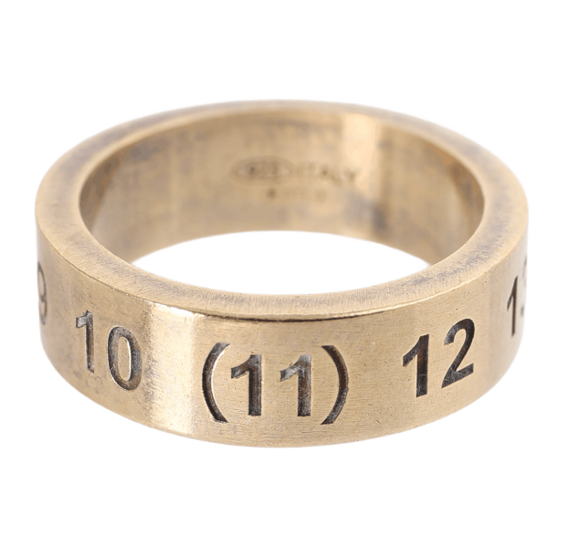 MAISON MARGIELA NUMBERS SILVER RING (950) (CARRYOVER)
